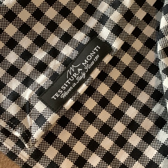 BOSS T-Christo Tailored Slim Fit Tessitura Monti Button Down Checkered Shirt- 16 - Picture 7 of 13